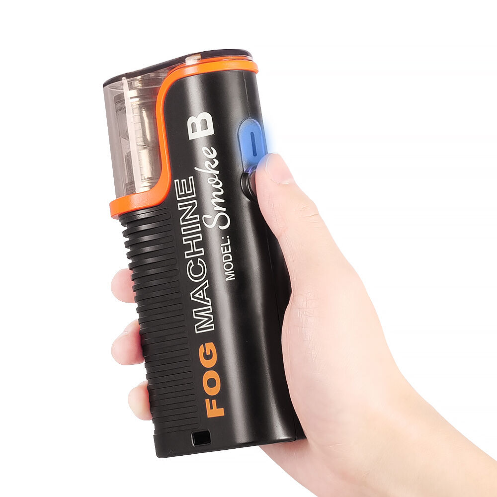 Lensgo handheld fog machine smoke B model, compact portable fogger for visual effects in photography and video.