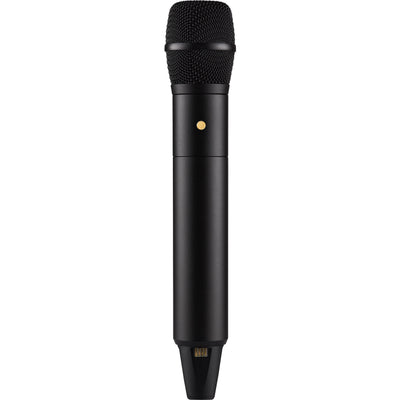 The RODE Interview Pro Wireless Handheld Condenser Microphone features a wireless microphone great for recording professional audio in a space for content creation.