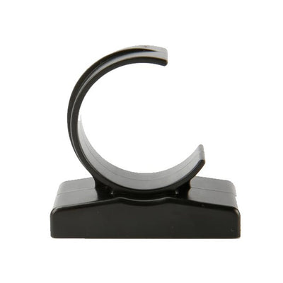 Luxceo Magnetic Clamp securely holding a tube light against a metal surface, showcasing durable ABS plastic bracket clips and magnetic hook for photography studio setups.