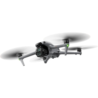 DJI Air 3S drone with dual 1-inch CMOS cameras, 45-min flight time, omnidirectional obstacle sensing, and DJI RC 2 controller
