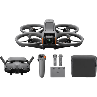 DJI Avata 2 FPV drone fly more combo with 12MP camera, 4K/60fps video, 23 min flight time, and DJI O4 HD transmission
