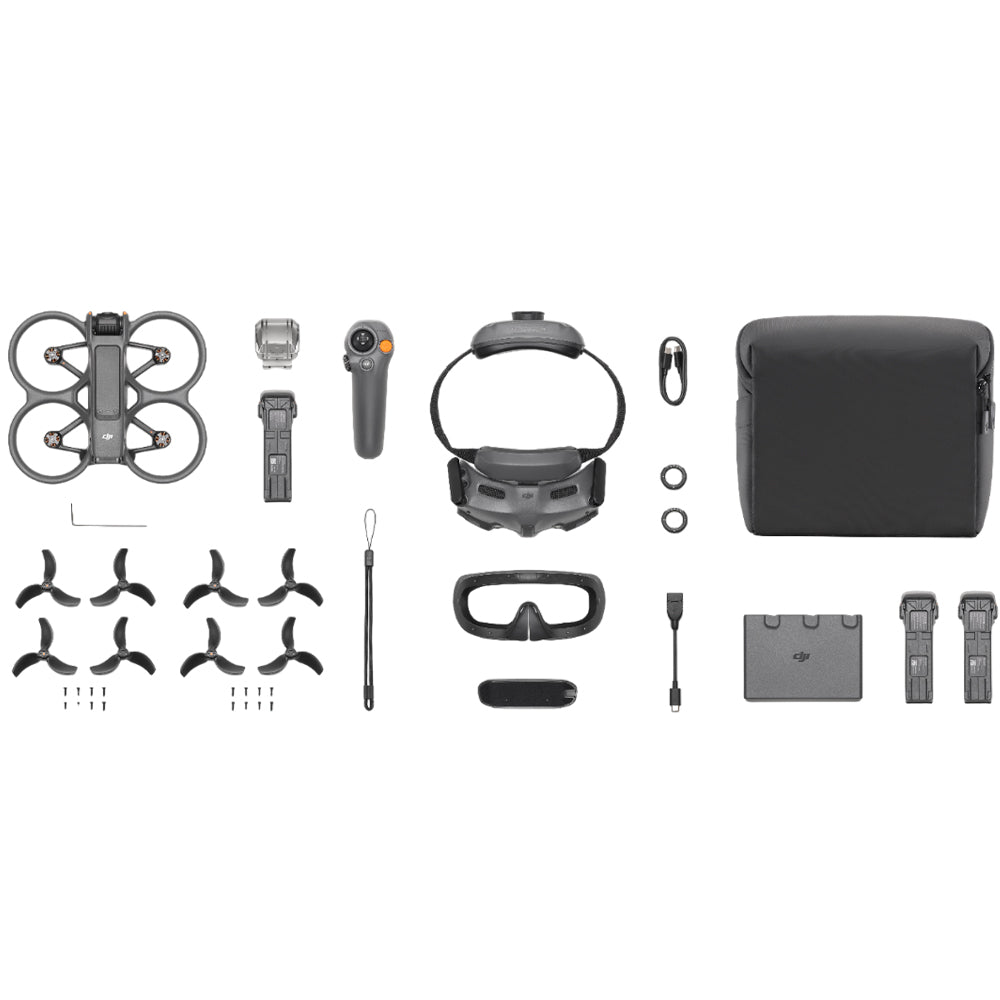 DJI Avata 2 FPV drone fly more combo with 12MP camera, 4K/60fps video, 23 min flight time, and DJI O4 HD transmission