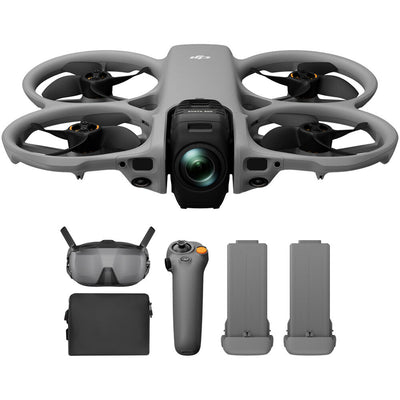DJI Avata 360 drone flying FPV with 8K 360 camera and goggles