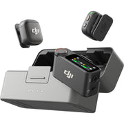 DJI Mic 3 wireless microphone system with transmitters, receiver, and charging case.