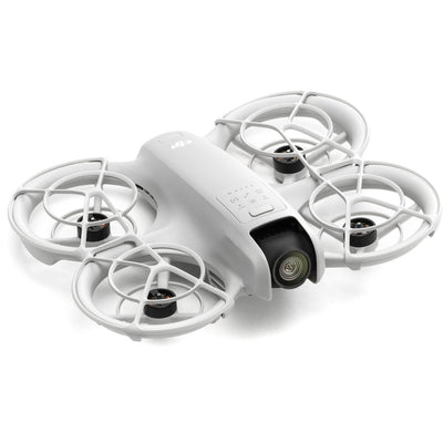 White drone with camera on a white background