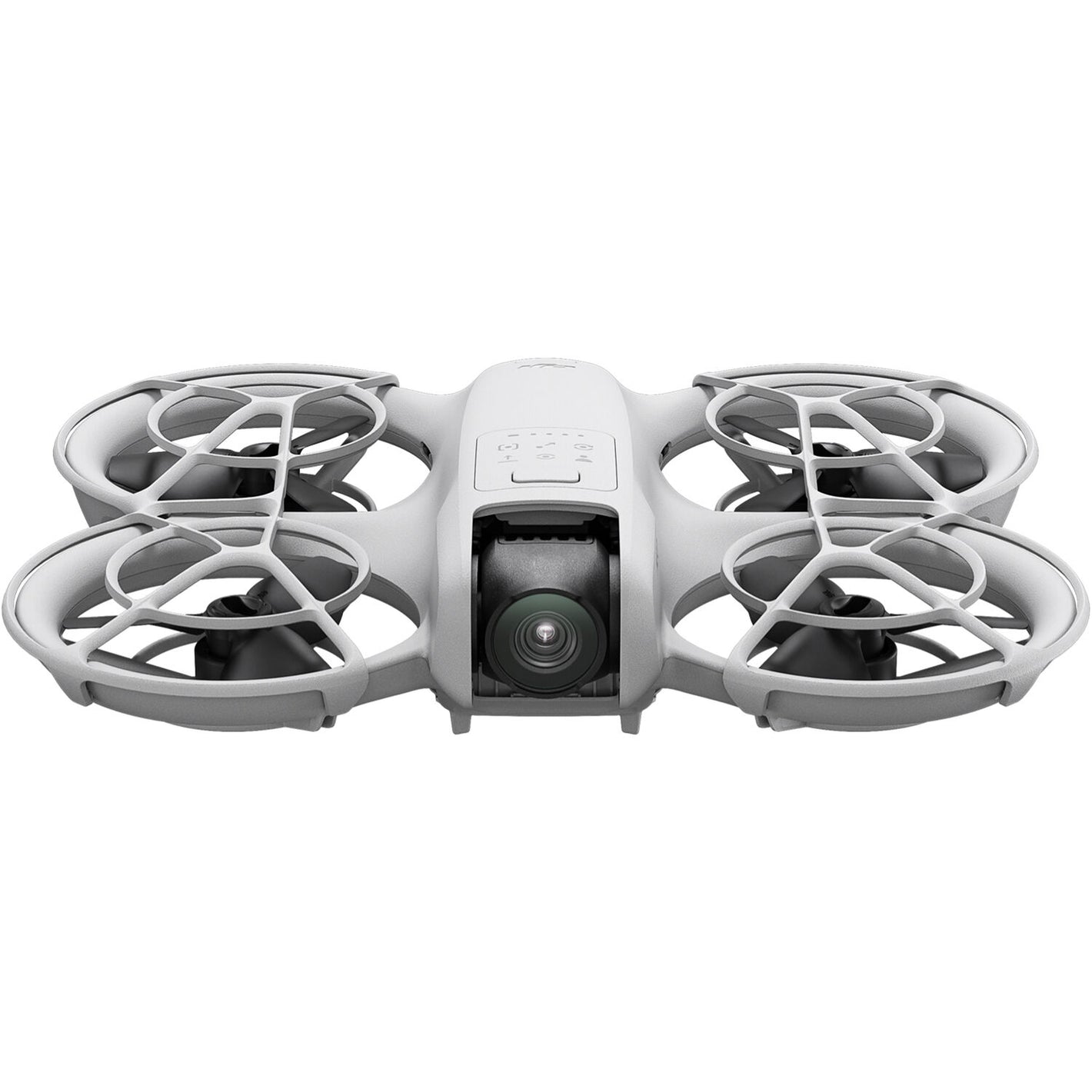 White drone with camera on a white background