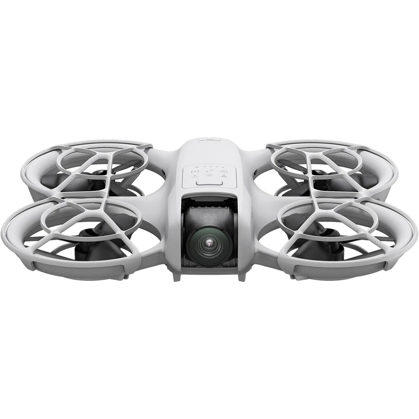 White drone with camera on a white background