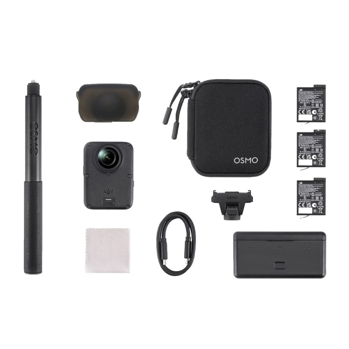 DJI Osmo 360 II Adventure Combo 8K 360 camera with 1-Inch imaging and quick-release mount
