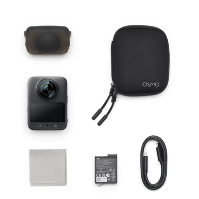 DJI Osmo 360 kit for everyday 8K 360° filming with essential gear.