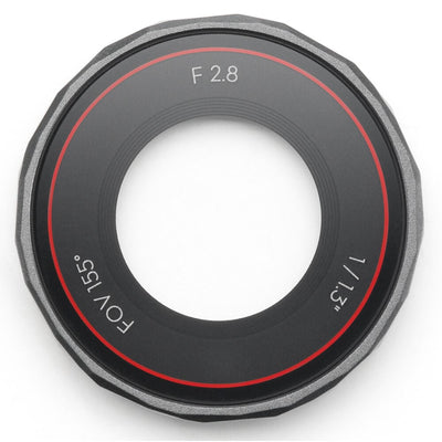 DJI Osmo Action 5 Pro action camera with front and rear OLED touchscreens, shown with included mounting accessories and protective case.
