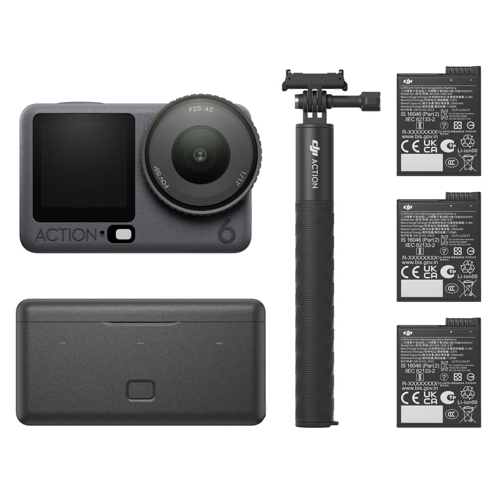DJI Osmo Action 6 camera with 1/1.1-inch sensor and variable aperture
