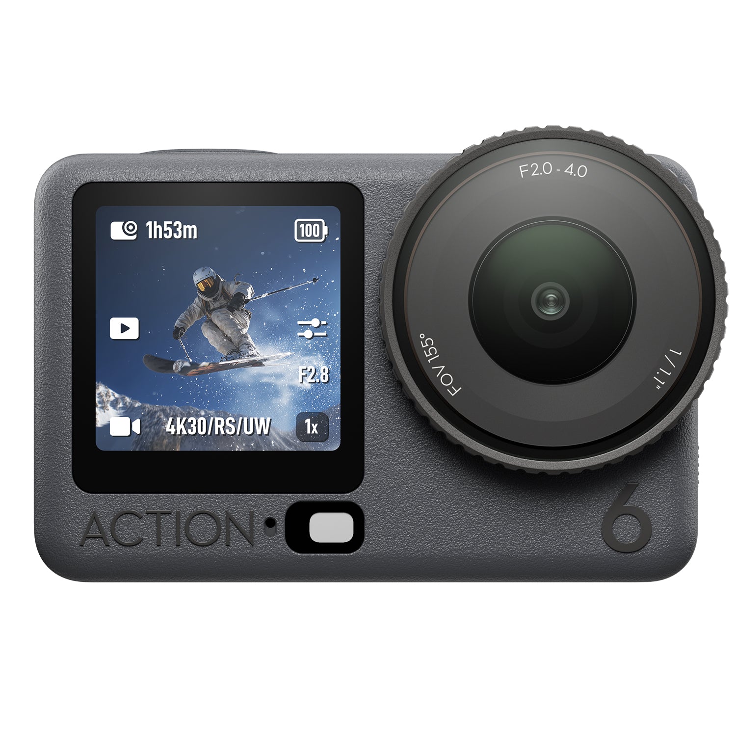 DJI Osmo Action 6 camera with 1/1.1-inch sensor and variable aperture
