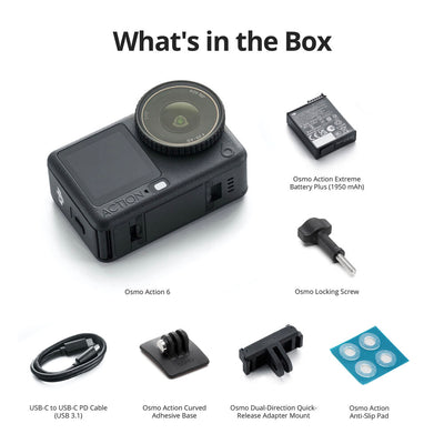 DJI Osmo Action 6 Standard Combo action camera with 4K120 capture
