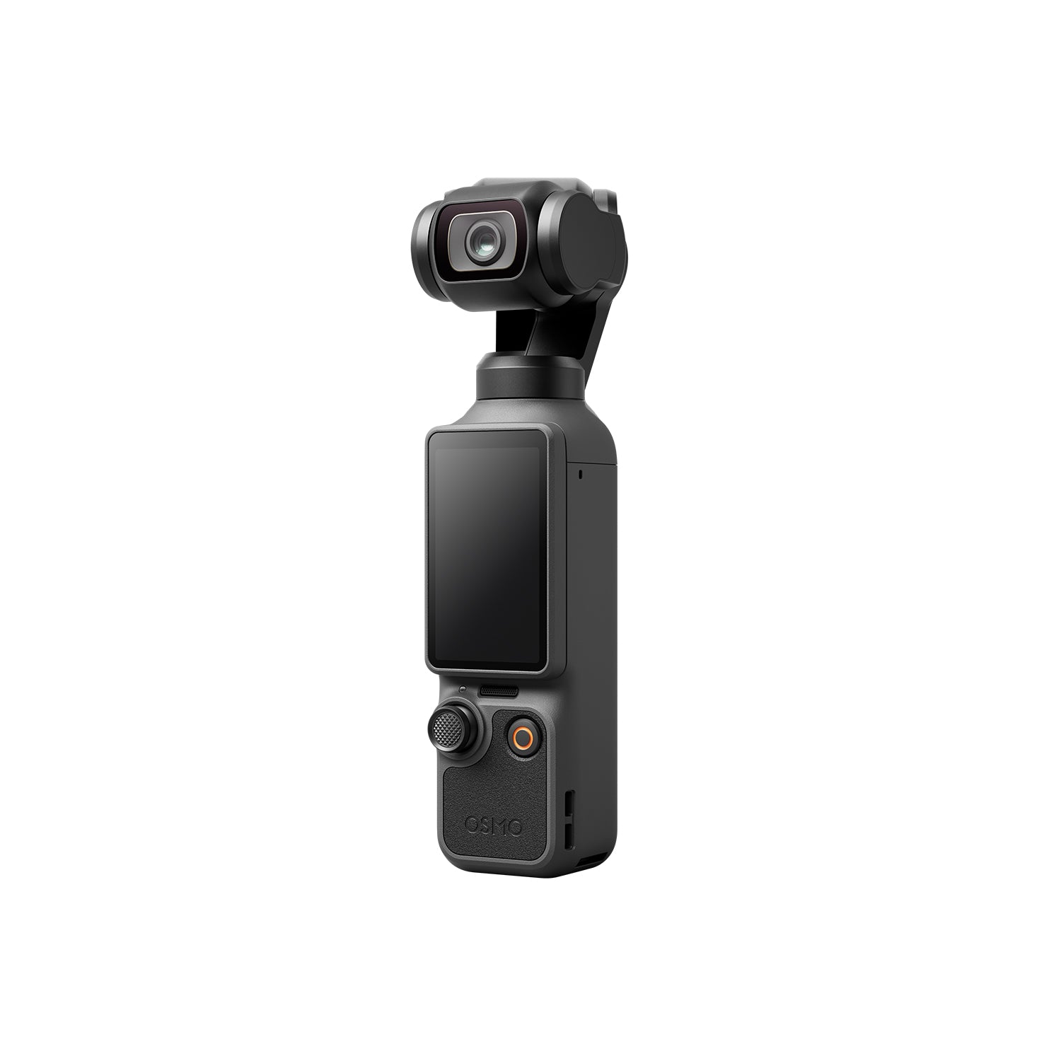 DJI Osmo Pocket 4 handheld 3-axis gimbal camera with 1-inch CMOS sensor and 2-inch rotatable OLED touchscreen for 4K/240fps vlogging.

