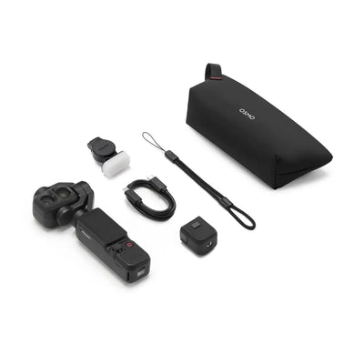 DJI Osmo Pocket 4P dual-lens 4K gimbal camera with 4K 240fps slow motion and 17-stop dynamic range.
