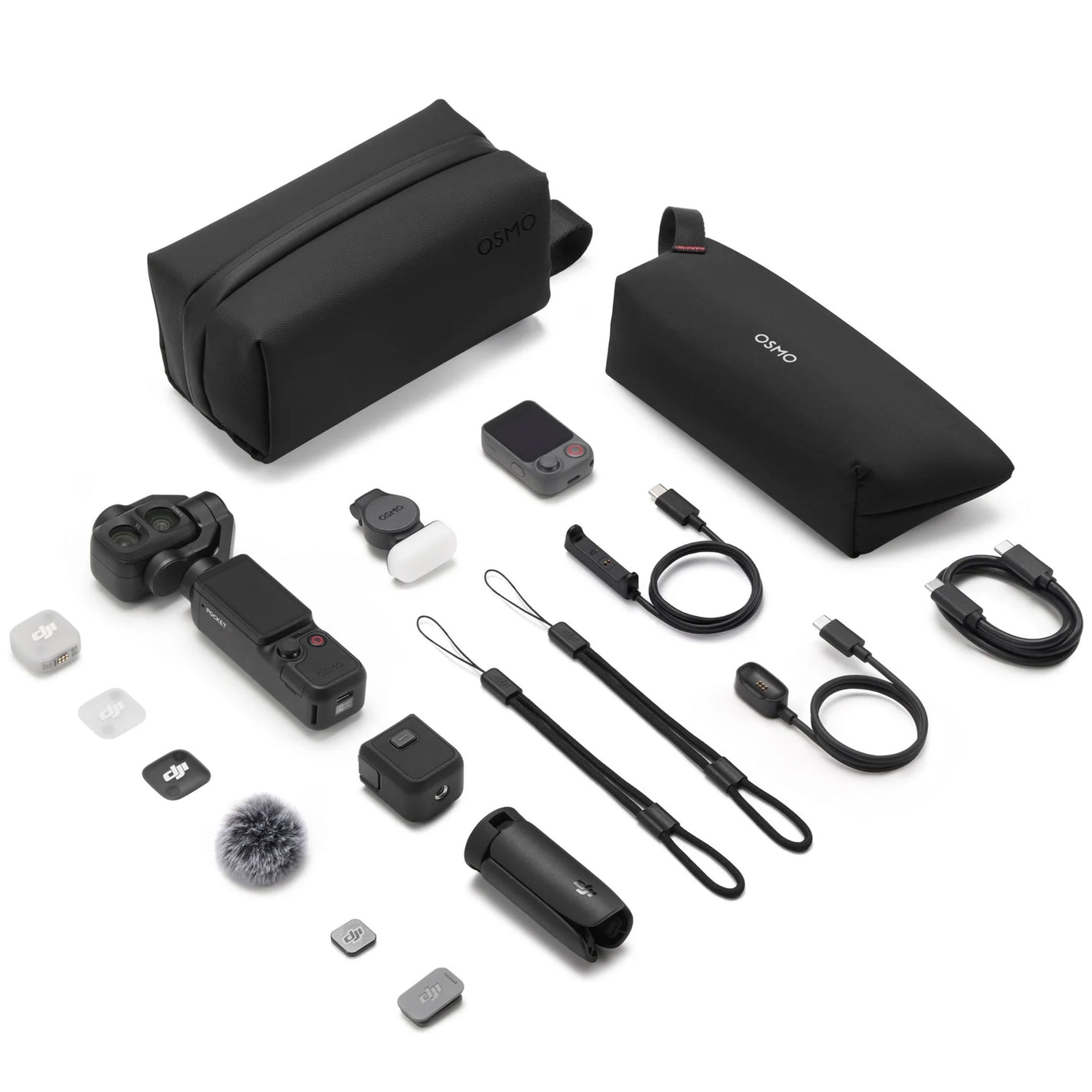 DJI Osmo Pocket 4P dual-lens 4K gimbal camera with 4K 240fps slow motion and 17-stop dynamic range.
