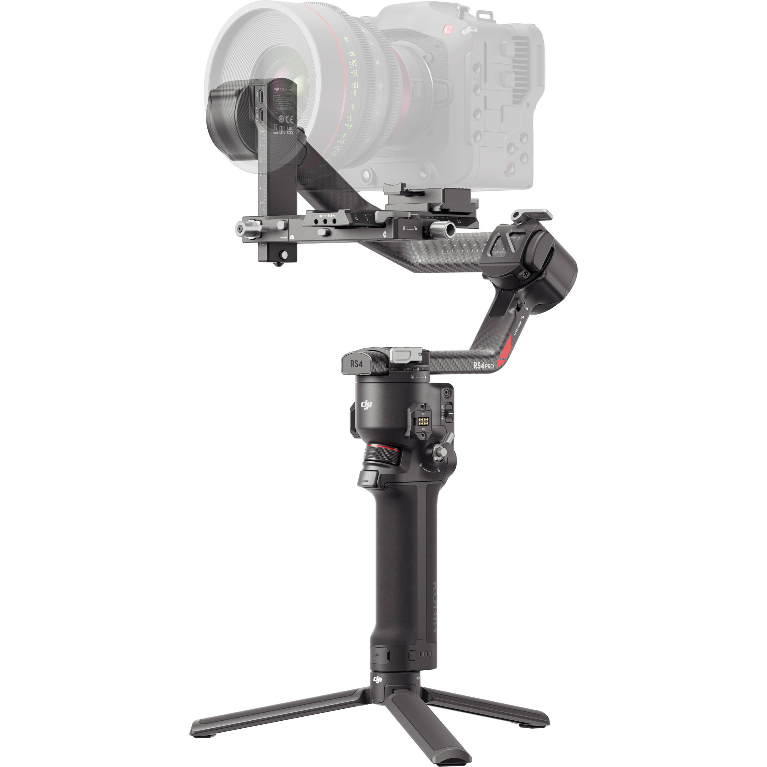 A professional stabilisation kit ideal for accommodating both mirrorless and cinema cameras and lens set-ups. 