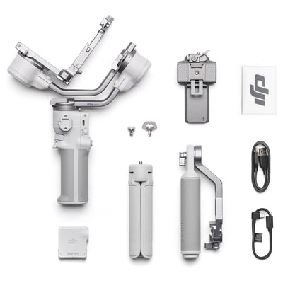 DJI RS 4 Mini Gimbal Stabiliser – lightweight 3-axis stabilizer designed for mirrorless cameras, offering smooth footage, compact design, and advanced shooting modes.