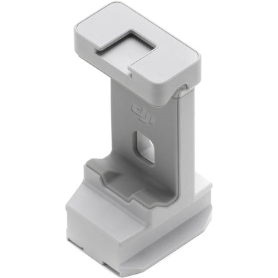 DJI RS 4 Mini Phone Holder – compact gray adjustable clamp for securely mounting a smartphone onto the RS 4 Mini gimbal.
