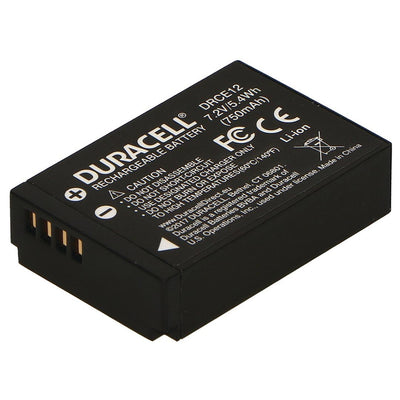 Duracell rechargeable battery on a white background