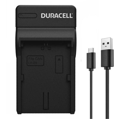Duracell Battery Charger for Canon LP-E6 – a reliable third-party charger designed to safely and efficiently power up your Canon camera batteries.