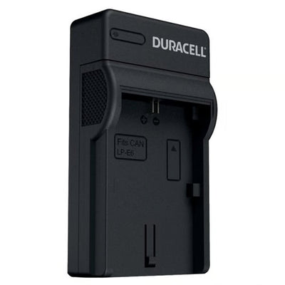 Duracell Battery Charger for Canon LP-E6 – a reliable third-party charger designed to safely and efficiently power up your Canon camera batteries.
