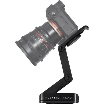 edelkrone FlexTILT Head v3 compact pan‑tilt mount with dual‑arm constant‑friction Z‑frame design, supports camera up to about 2.5 kg.