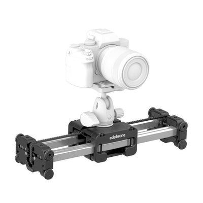 Shoot stable videos, stop-motion and dolly shots with ease with the portable video slider, Edelkrone SliderPLUS V5 Compact. Buy camera stabilisers online.