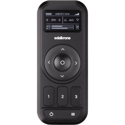 Edelkrone Controller v2 for precise control of sliders, pan-tilt heads, and motorised motion systems.