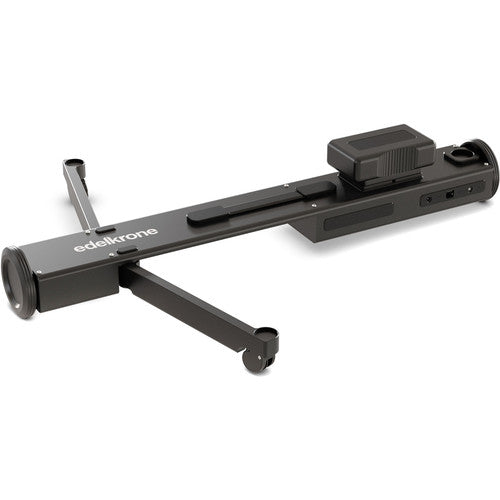 Edelkrone DollyPLUS Pro motorised tabletop dolly for precise, repeatable camera movement.