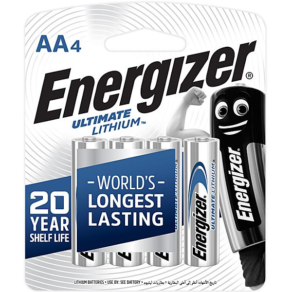 Energizer Ultimate Lithium AA Battery Long-Lasting Power