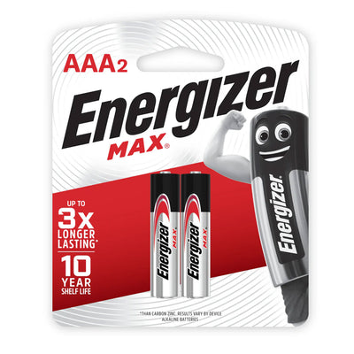 Energizer Max AA-2 Pack batteries delivers reliable power