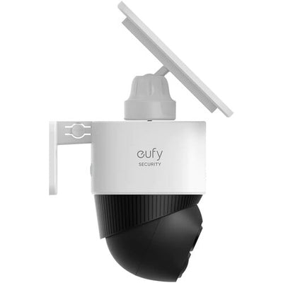 The Eufy SoloCam S340 is a solar-powered, wireless PTZ security camera featuring dual lenses (3K wide-angle + 2K telephoto) and hybrid 8× zoom for detailed close-ups.