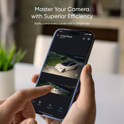 The Eufy Security Floodlight Camera E30 is an outdoor security camera that features 360° surveillance, 2K HD video resolution, and AI motion tracking with 2,000-lumen motion-activated floodlights.