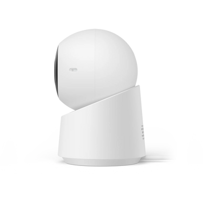 The Eufy Security Indoor Cam C210 is a smart home surveillance camera that provides 360-degree coverage with a 75-degree vertical tilt, 1080p HD resolution, and advanced AI tracking.