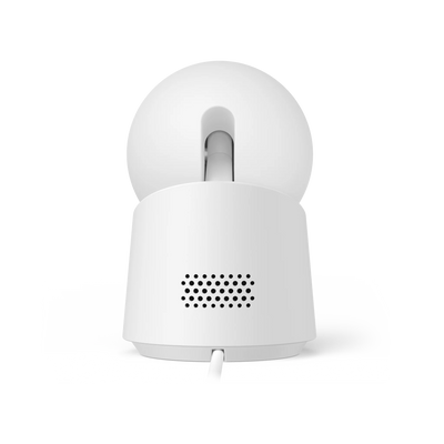 The Eufy Security Indoor Cam C210 is a smart home surveillance camera that provides 360-degree coverage with a 75-degree vertical tilt, 1080p HD resolution, and advanced AI tracking.