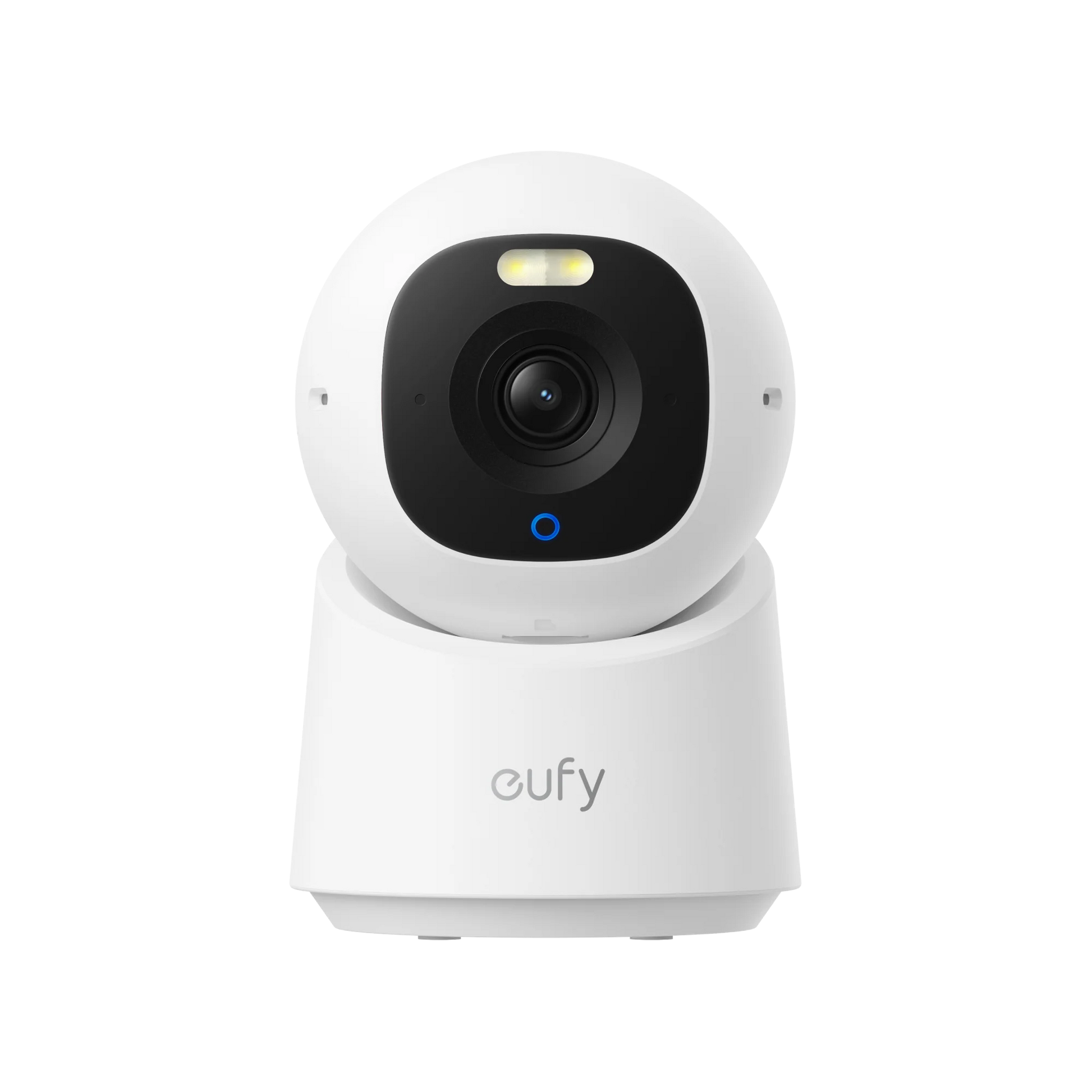 The Eufy Security Indoor Cam E30 is a security camera that provides a 360° horizontal view and 4K UHD resolution, and it uses AI to detect humans, pets, and audio cues, while also offering color and infrared night vision.