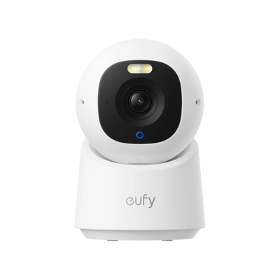 The Eufy Security Indoor Cam E30 is a security camera that provides a 360° horizontal view and 4K UHD resolution, and it uses AI to detect humans, pets, and audio cues, while also offering color and infrared night vision.