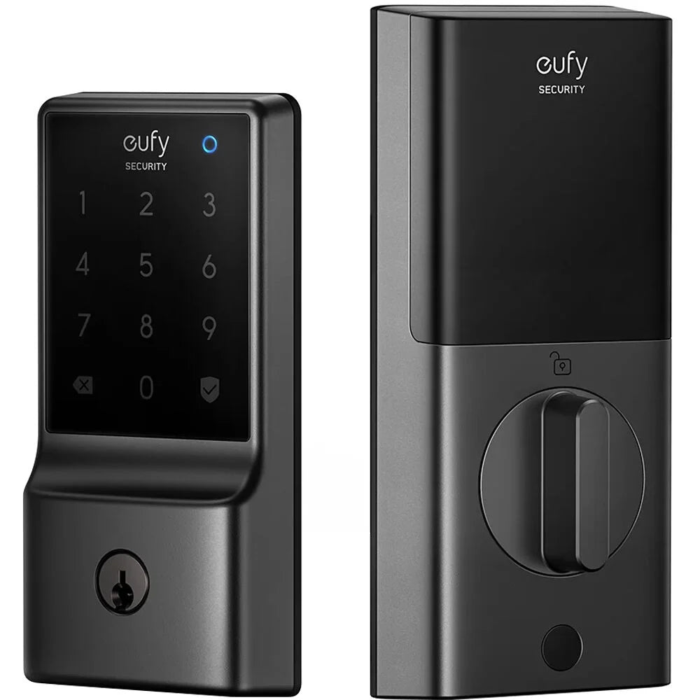 The Eufy Security Smart Lock C210 is a Wi-Fi-enabled keyless entry system with five ways to unlock, including app control, a keypad, and voice commands, and is designed for easy installation.