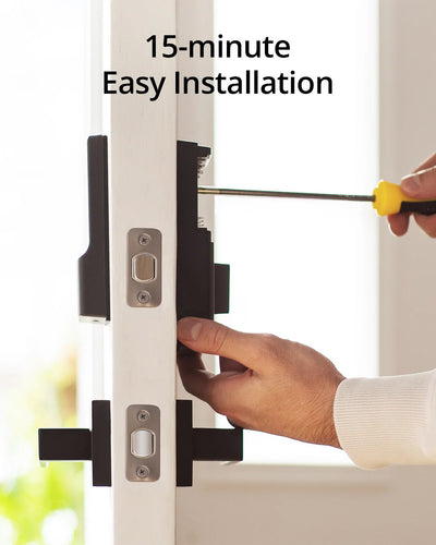 The Eufy Security Smart Lock C210 is a Wi-Fi-enabled keyless entry system with five ways to unlock, including app control, a keypad, and voice commands, and is designed for easy installation.