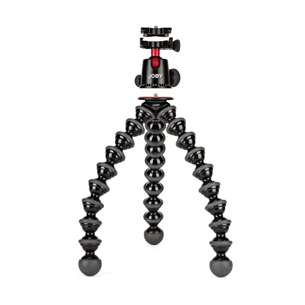 Joby GorillaPod camera tripod on a white background