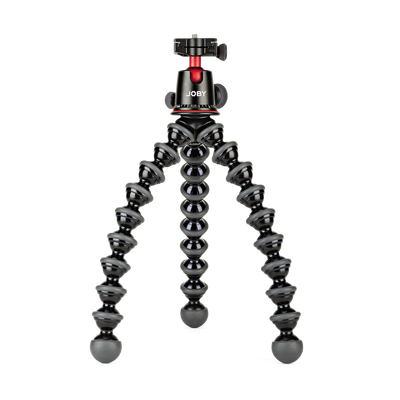 Joby gorillapod tripod on a white background