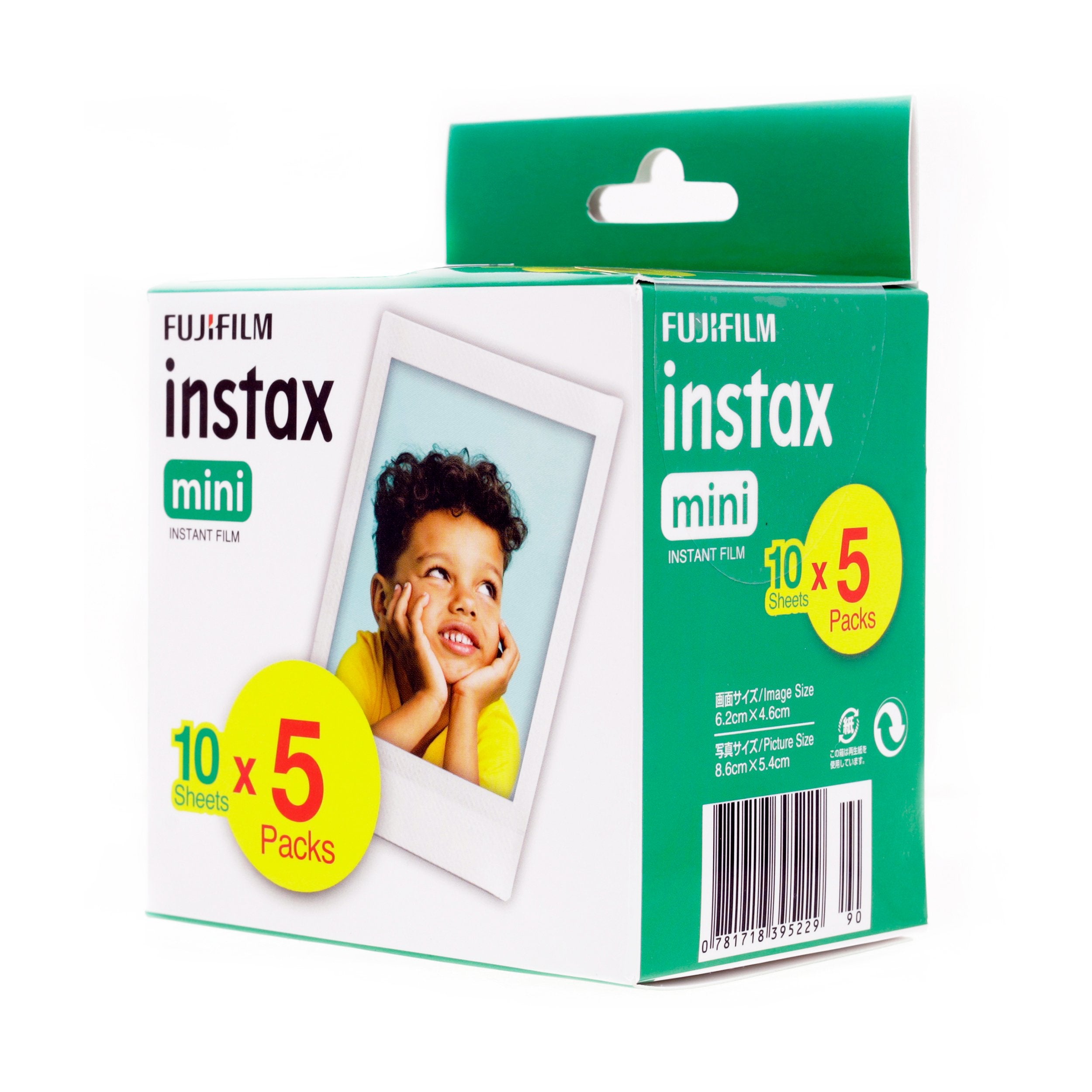 Fujifilm Instax Mini Film | White Frame | 50 Sheets