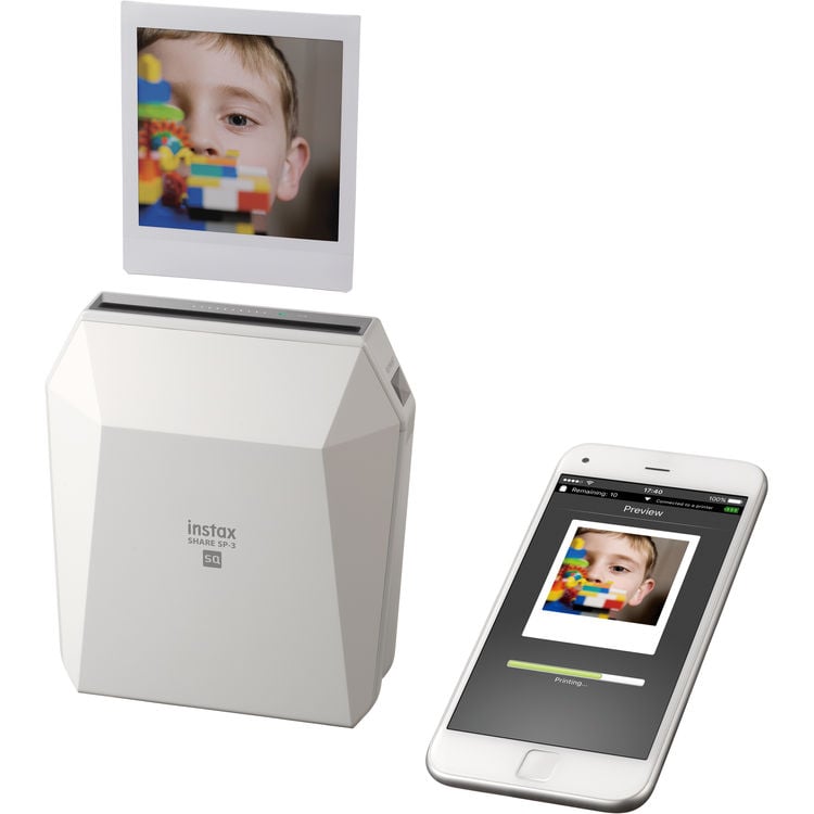 Fujifilm Instax Share SP-3 Printer (White) – Outdoorphoto