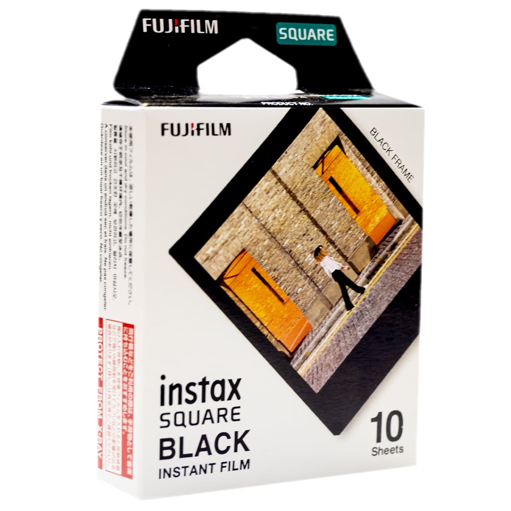 Fujifilm Instax Square Instant Film Black (10 Sheets) – Outdoorphoto