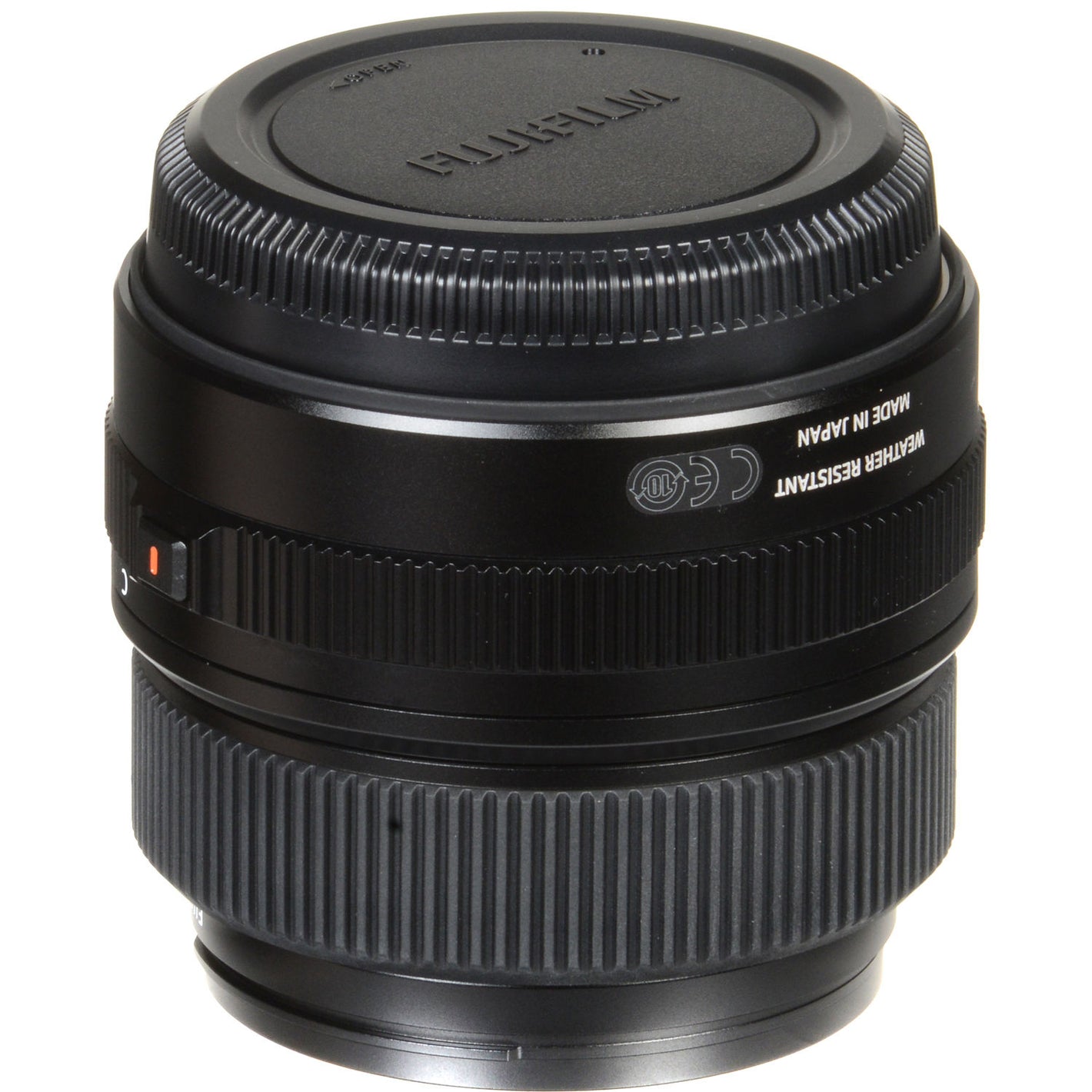 Fujinon GF 63mm f/2.8 R WR medium format lens for FUJIFILM GFX cameras, compact and lightweight with weather-resistant construction.
