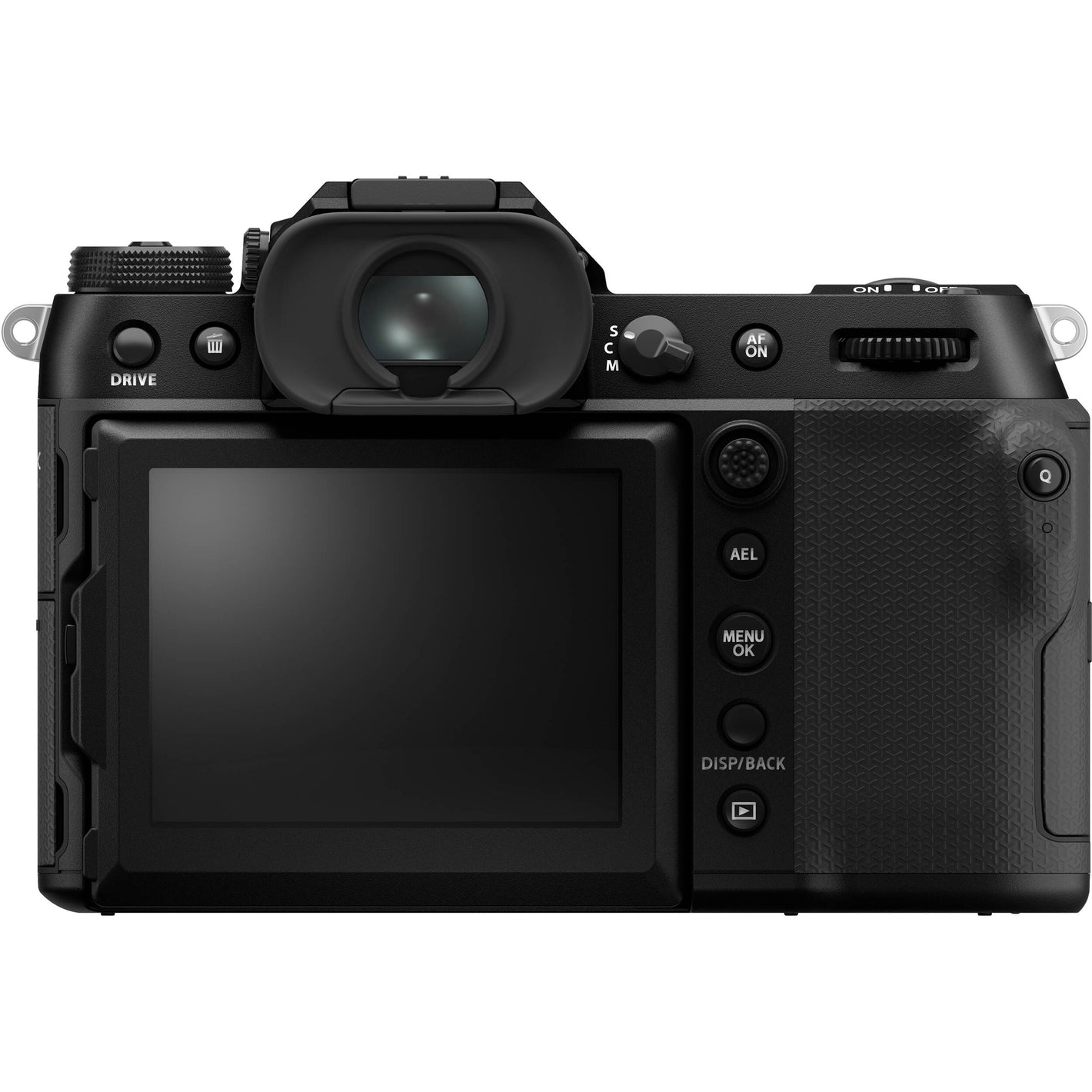 The Fujifilm GFX 100S II Mirrorless Camera is a large format camera with a 102-megapixel CMOS II sensor, featuring 5-axis in-body image stabilization, a continuous burst speed of up to 7 frames-per-second, and an improved AF algorithm with deep-learning AI.
