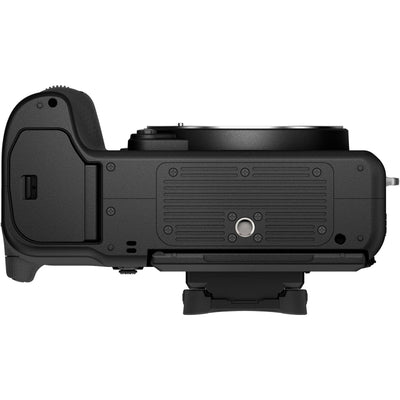 The Fujifilm GFX 100S II Mirrorless Camera is a large format camera with a 102-megapixel CMOS II sensor, featuring 5-axis in-body image stabilization, a continuous burst speed of up to 7 frames-per-second, and an improved AF algorithm with deep-learning AI.