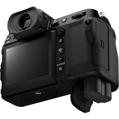 The Fujifilm GFX 100S II Mirrorless Camera is a large format camera with a 102-megapixel CMOS II sensor, featuring 5-axis in-body image stabilization, a continuous burst speed of up to 7 frames-per-second, and an improved AF algorithm with deep-learning AI.