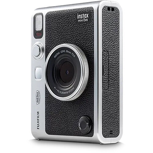 Instax Mini Evo camera kit in black.